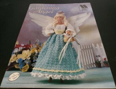 DA12 ANNIE'S ATTIC 1998, GARDENING ANGEL CROCHET PATTERN LEAFLET
