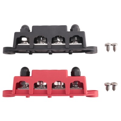 2pcs 12V PDU Block 250 One Bus Terminal Block with Cover 4X 4995-