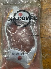 NOS vintage DIA COMPE Non Aero Drop Bar BRAKE LEVERS w/ quick release 22.2 161