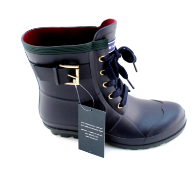 New TOMMY HILFIGER Timon Size 7 M Rubber Women Boots RETAIL  display picture 2