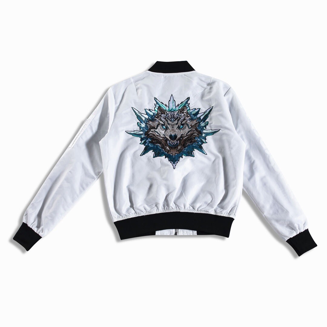 NEW Bibi Sama White Zodiac Bomber Jacket - DOG Size XS-S