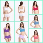 Women Fitness Yoga Breathable Bralette Underpants Sports Underwear Push Up Bra