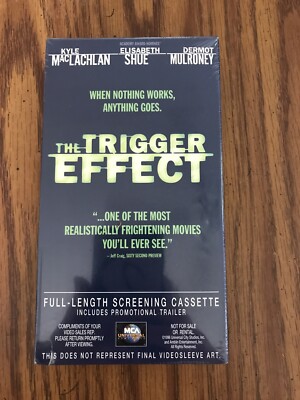 THE TRIGGER EFFECT VHS 1997 - PROMOTIONAL SCREENING CASSETTE - New Sealed
