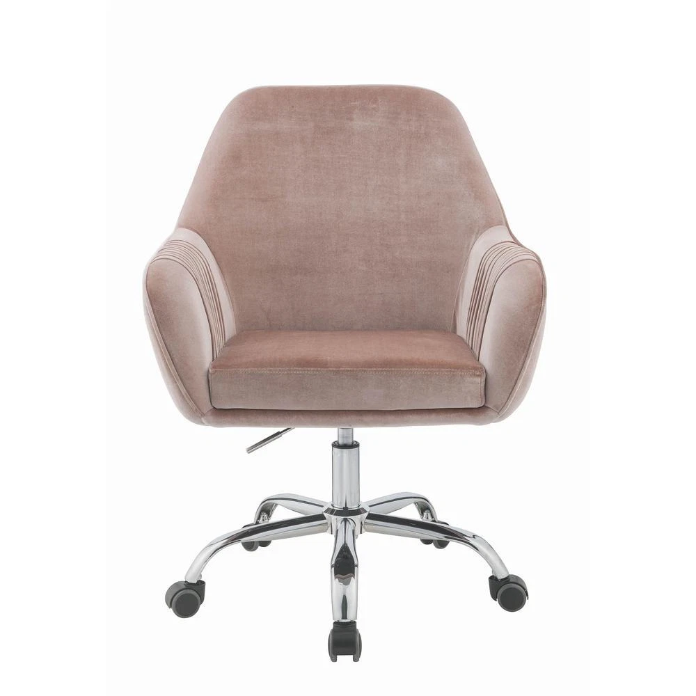 Rose velvet desk chair deals