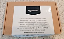 Amazon Basics USB 3.0 to 10/100/1000 Gigabit Ethernet Adapter, NOB