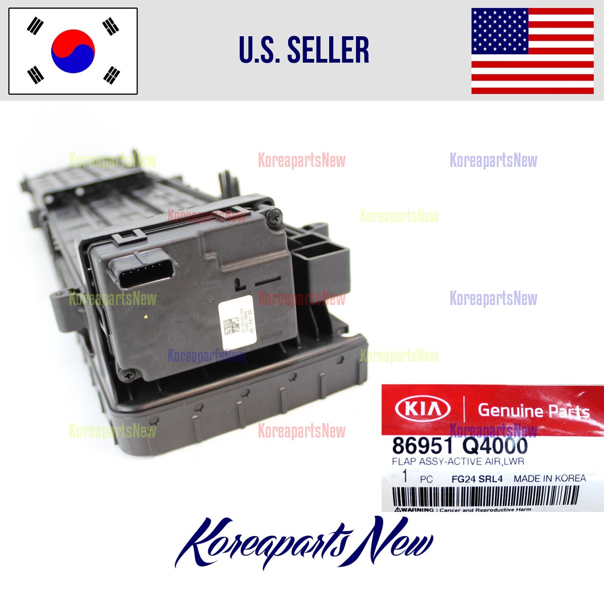Radiator Shutter Assembly Active Air 86951Q4000 ⭐GENUINE⭐ Kia 