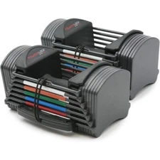 PowerBlock Sport 24 Adjustable Dumbbells, 3-24 lb. Durable Steel Build, NEW