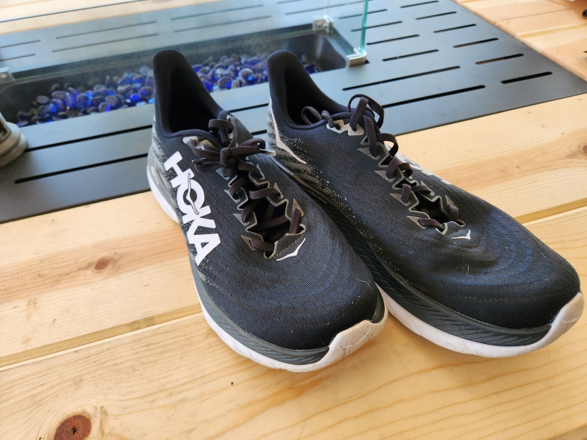 Hoka One One Mens Mach 5 Black Running Shoes Size 11.5 EE