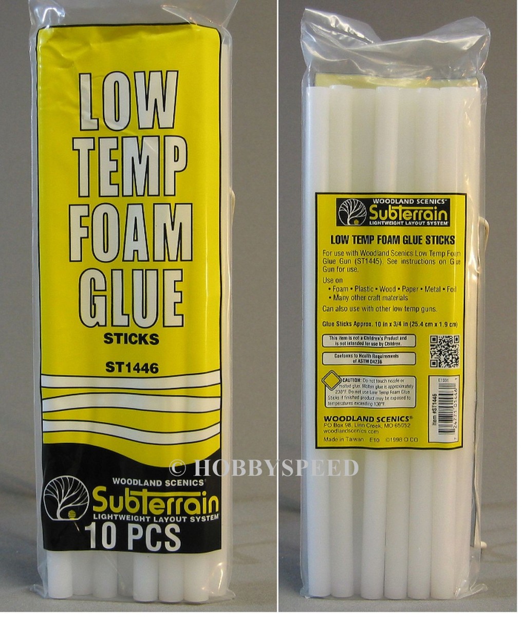 WOODLAND SCENICS LOW TEMP FOAM GLUE STICKS (10) for low 