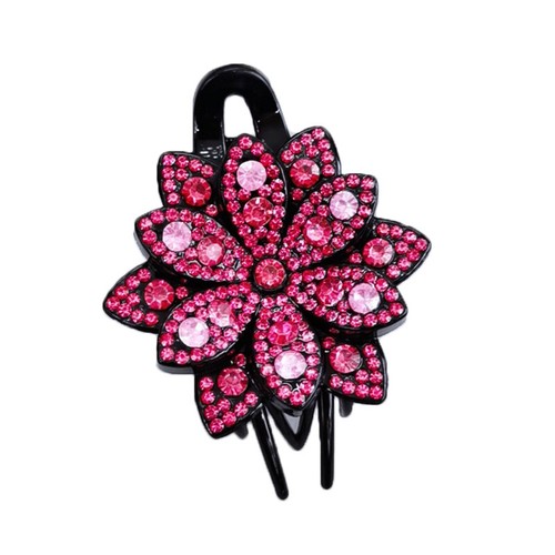 Fashion Women Rhinestone Flower Duckbill Hair Claws Hair Clip Accessories - Picture 12 of 28