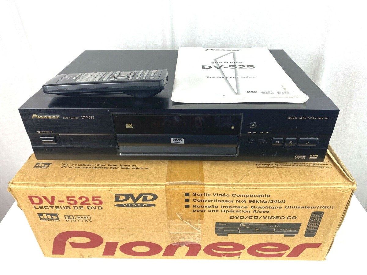 Pioneer DV-525 DVD / CD Player w/ Pioneer Remote & AV Cables Pioneer DV-525 DVD / CD Player w/ Pioneer Remote & AV Cables