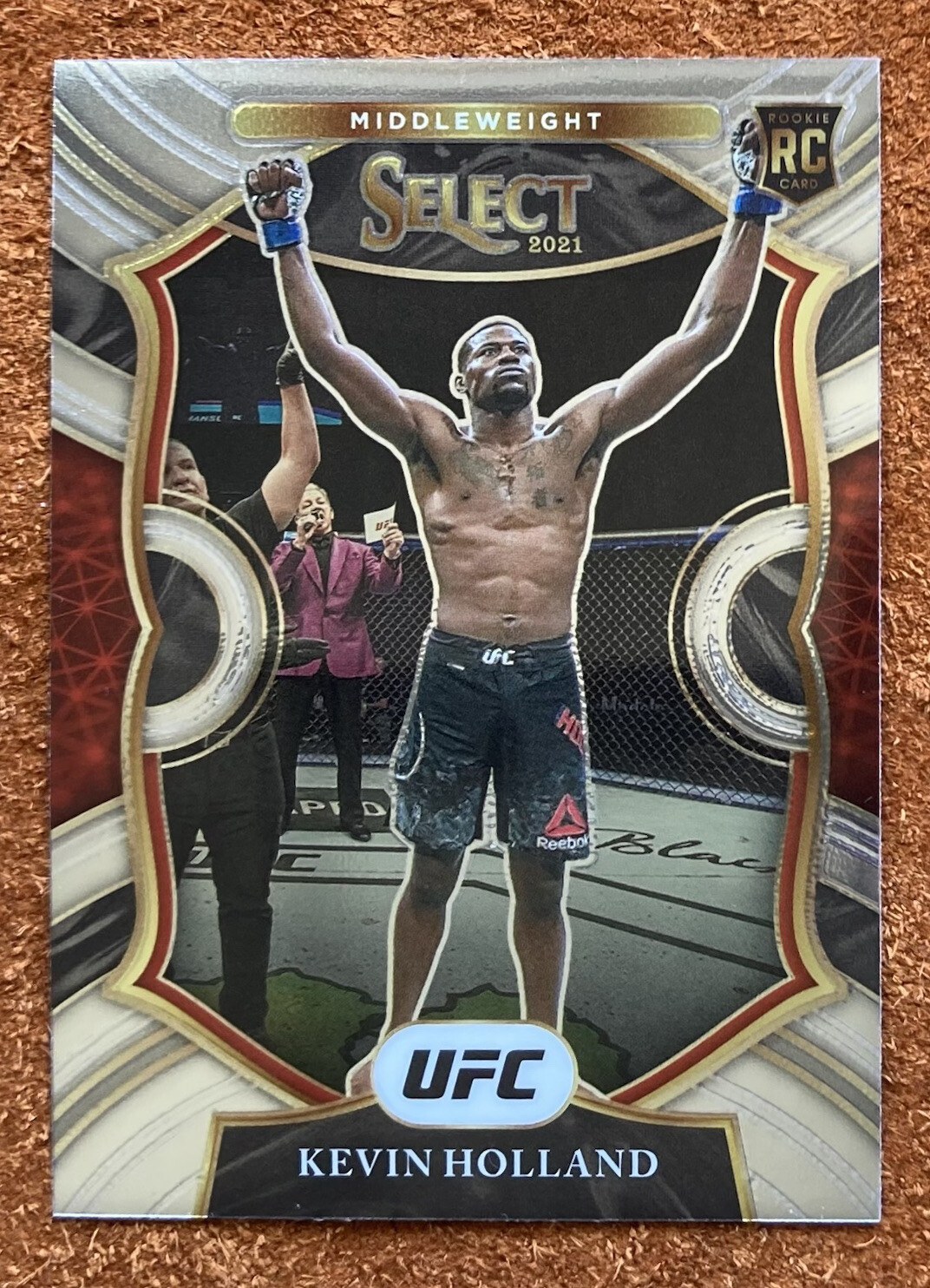 2021 Panini Select UFC Silver Base Rookie Card Concourse KEVIN HOLLAND #37 (RC)