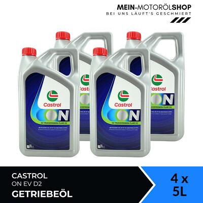 Castrol ON EV Transmission Fluid D2 Getriebeöl für E-Motoren 4x5 Liter =20 Liter