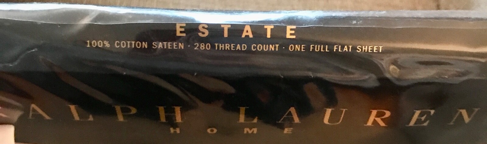 RALPH LAUREN HOME ESTATE SATEEN FULL FLAT SHEET ~ SHELL PINK