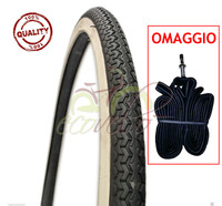 Weiß Schwarz Fahrradreifen 26X1 3/8 + Schlauch Holland Reifen