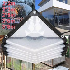 Wodoodporna przezroczysta plandeka z oczkami plandeka ochronna ciężarówka folia przezroczysty ogród DT