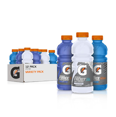 Gatorade Original Thirst Quencher Fierce Variety Pack 20 Oz Pack Of 12