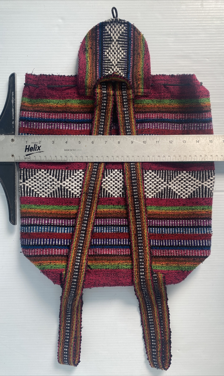 Mexican Blanket Mini Backpack Drawstring Outside … - image 7