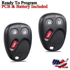 2 For 2003 2004 2005 2006 Hummer H2 Remote Keyless Entry Key Fob LHJ011