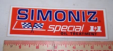 Vintage Original SIMONIZ Oil Treatment Hot Rod Racing Sticker 