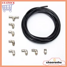 PUSH LOCK Vacuum Fitting Kit for Turbo Wastegate & Solenoid 1/8" NPT to 1/4"