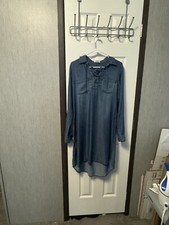 Maurices Women’s Medium (M) Denim Long Sleeve Dress