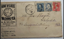 Nine O-Clock Washing-Tea Cover 1898 Dayton, Ohio Postmark