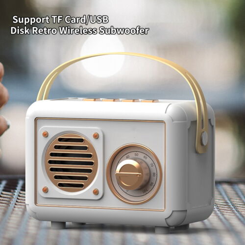 1 Set Wireless Loudspeaker Multiple Play Modes Hands-free Calling Fm Radio - Picture 1 of 17
