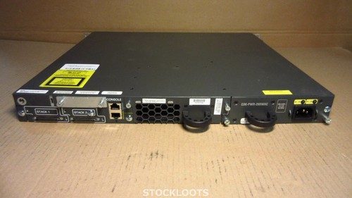 CISCO WS-C3750E-24TD-S V03 24-Port Gigabit L3 Switch INCL 1x SFP 2x GBICS Module - Bild 4 von 5