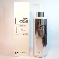 Labonita Total UV Guard Sun Cream SPF 50+ PA++++ Face Body 300g Tone-Up K-Beauty
