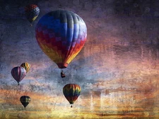 86638 DIGITAL HARRY BALLOON FEST FOR FUN Decor Wall Print Poster