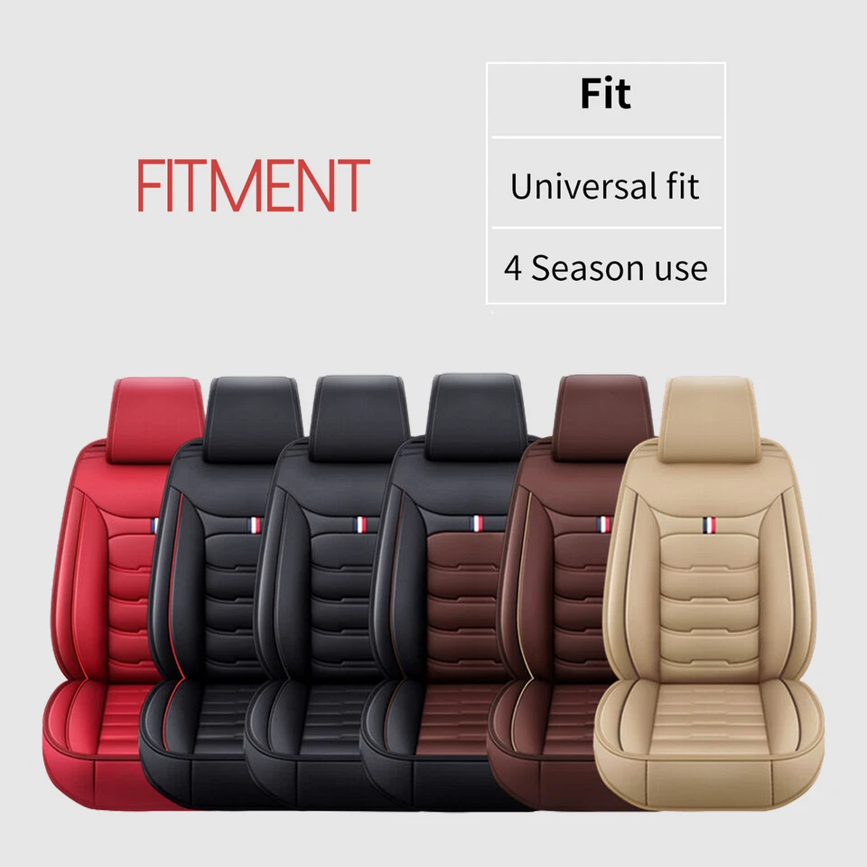 Juego completo de almohadillas protectoras de cuero para coche Hyundai de 6 piezas por juego delantero y trasero Foto 3 de 4