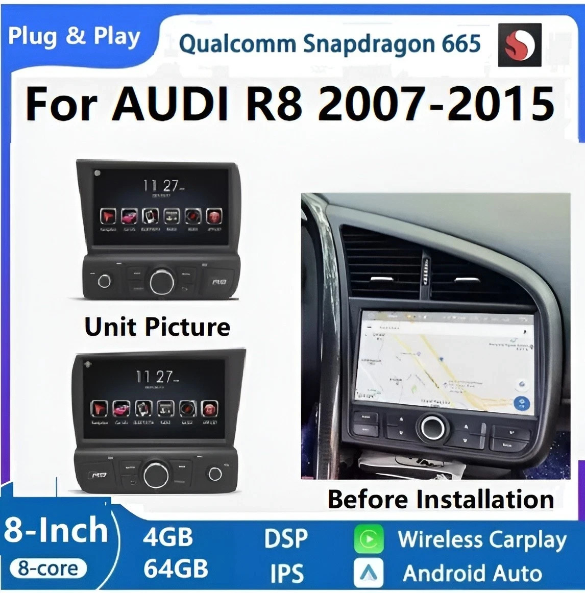Audi R8 2007-2015 Head unit