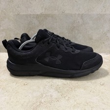 Under Armour Charged Assert 10 Mens 12 Sneakers Black Low Athletic Gym Shoes