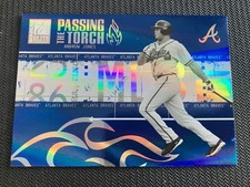 2005 Donruss Elite Passing the Torch Blue /1000 Andruw Jones #PT-4