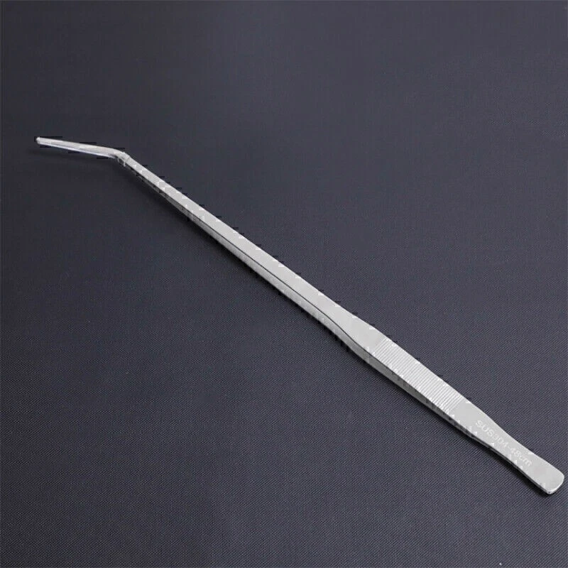 38cm/48cm Aquarium Tweezers, Straight Curved Plant Stainless Steel Long Tweezers - Image 4 of 4