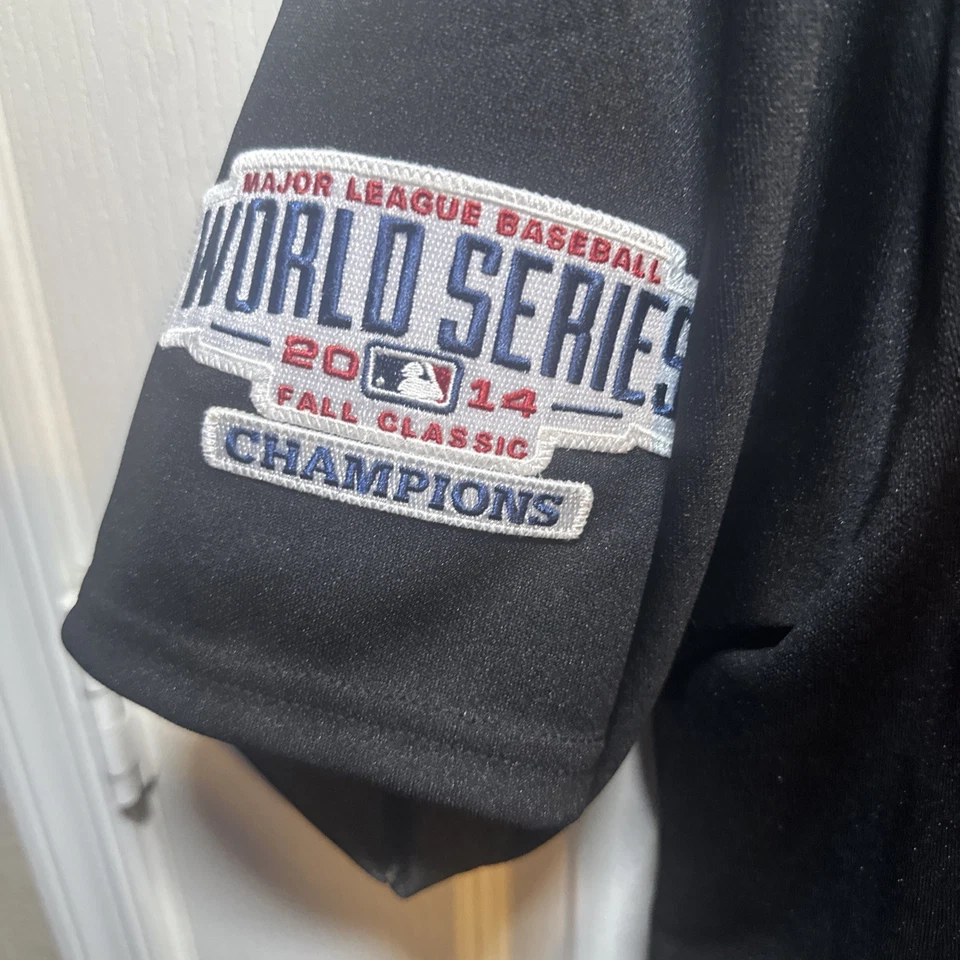 Camiseta deportiva para hombre Madison Bumgarner 2014 de los Gigantes de San Francisco negra de la Serie Mundial talla L Foto 2 de 4