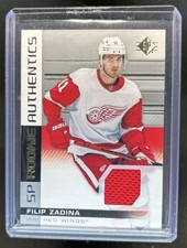 2019 SP Filip Zadina Rookie Authentics #106 Red Wings