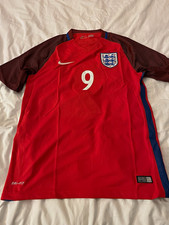 Nike England Harry Kane Away Red 2016 Men's Soccer Jersey Shirt Red Size M BNWT