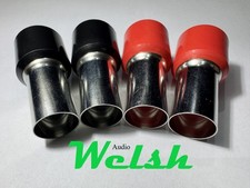 Premium Insulated Oversized 1/0 Ferrules pack of 4  2 Black, 2 Red 