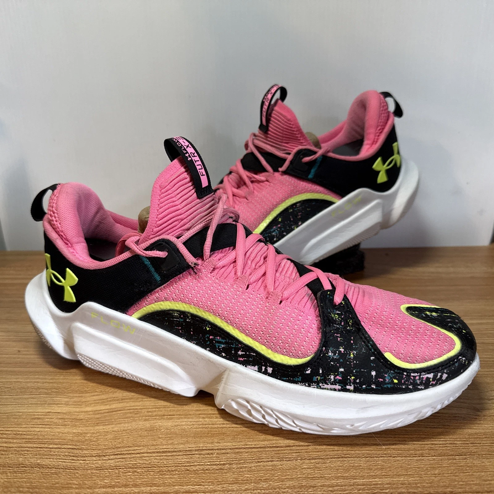 Under Armour Pink Futr X-3 Shoes Men’s 13 Lace Up Sneakers