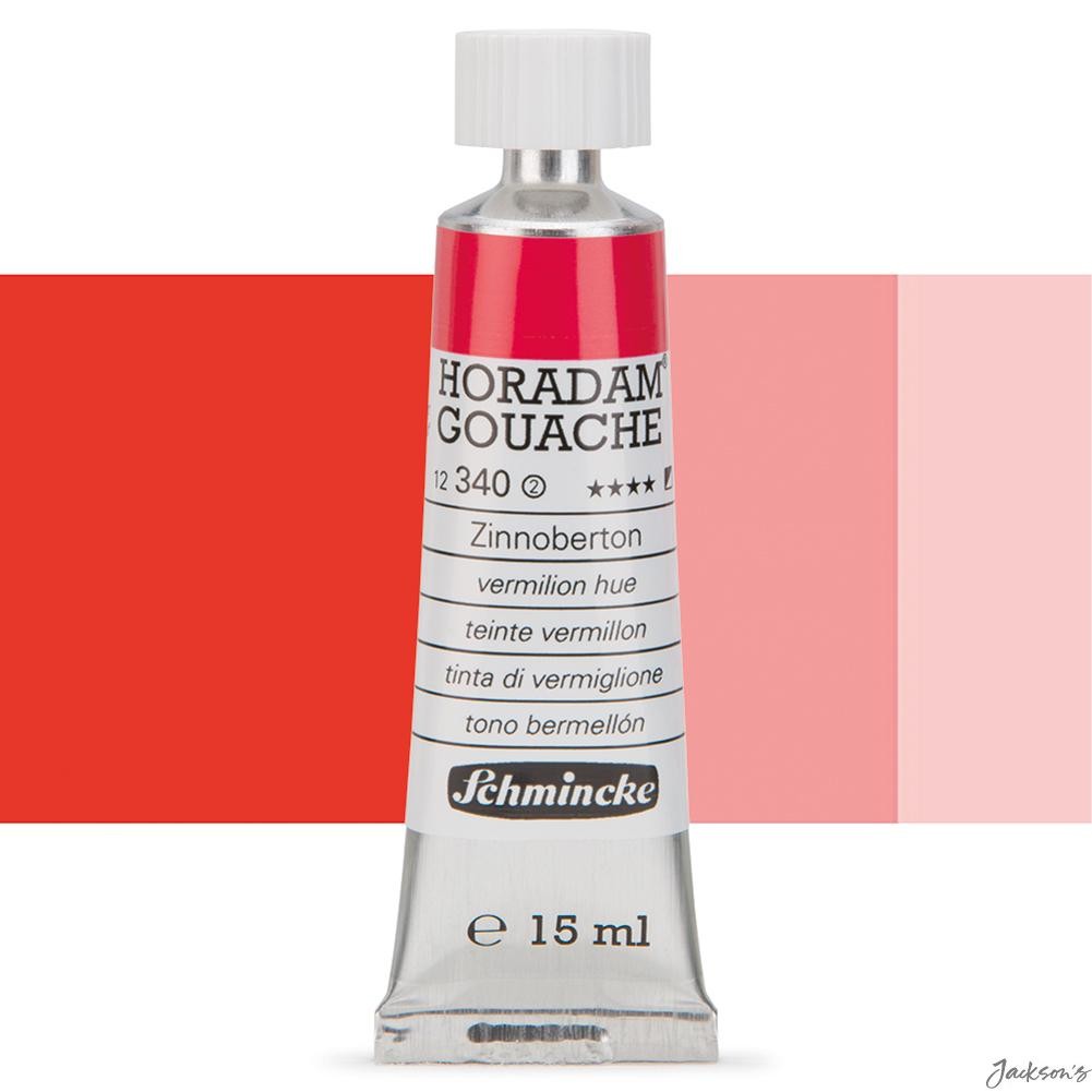 Schmincke Horadam Gouache Paint Extra Fine Pigment 15ml Vermilion Hue Colour