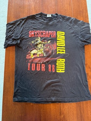 David Lee Roth Vintage Skyscraper World Tour Shirt 1988 XL