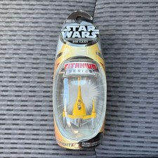 Star Wars Titanium Series Die Cast Naboo N-1 Starfighter Ship 2005 New Vintage