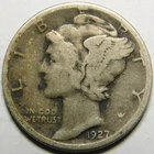 1927 D Mercury Dime VG-F "Actual Coin Pictured Not Cleaned, Polished or Dipped"