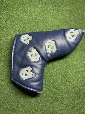 PRG UNC Tarheels Magnetic Blade Putter Headcover Cover Leather