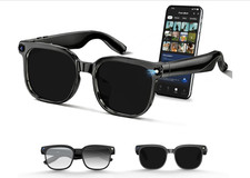 AI Smart Glasses Camera 4K Photo 1080P Video AntiShake Bluetooth 5.4 AI Assistan