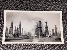 Original Vintage 1938 Plymouth Oil Drilling Near San Diego California Photo