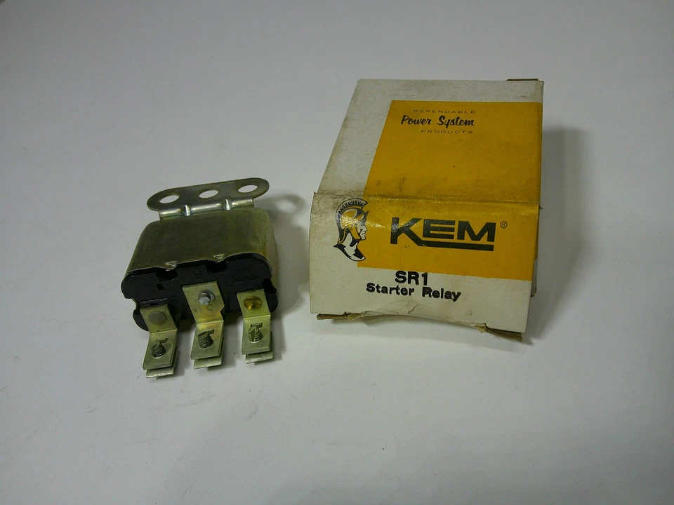 Relé de arranque 12 V KEM #SR1 AMC Rambler 1959-1962 NUEVO Foto 2 de 2