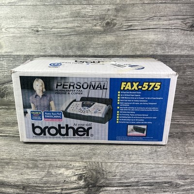 New Brother FAX-575 Personal Fax with Phone and Copier - Open Box 